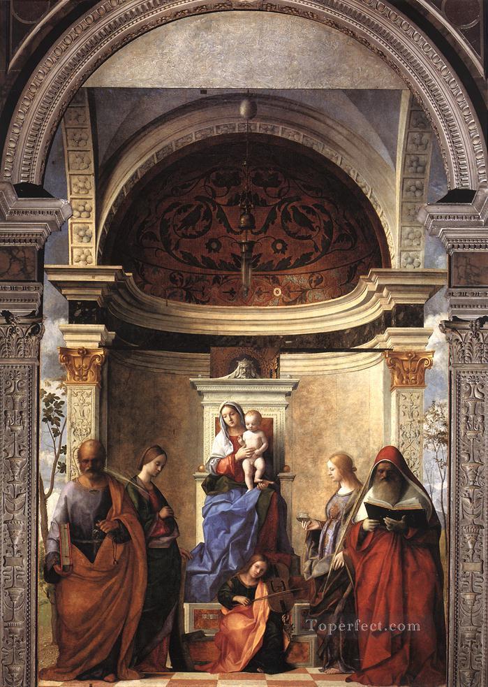San Zaccaria altarpiece Renaissance Giovanni Bellini Oil Paintings